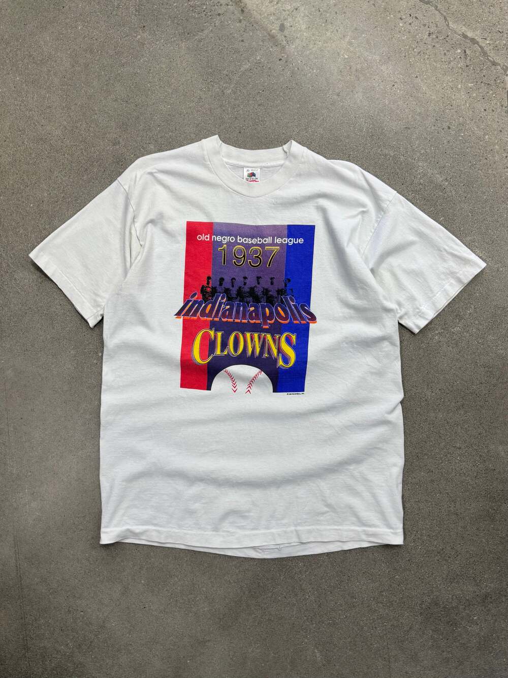 Vintage 1994 Indianapolis Clowns Negro League Baseball T-Shirt - XL